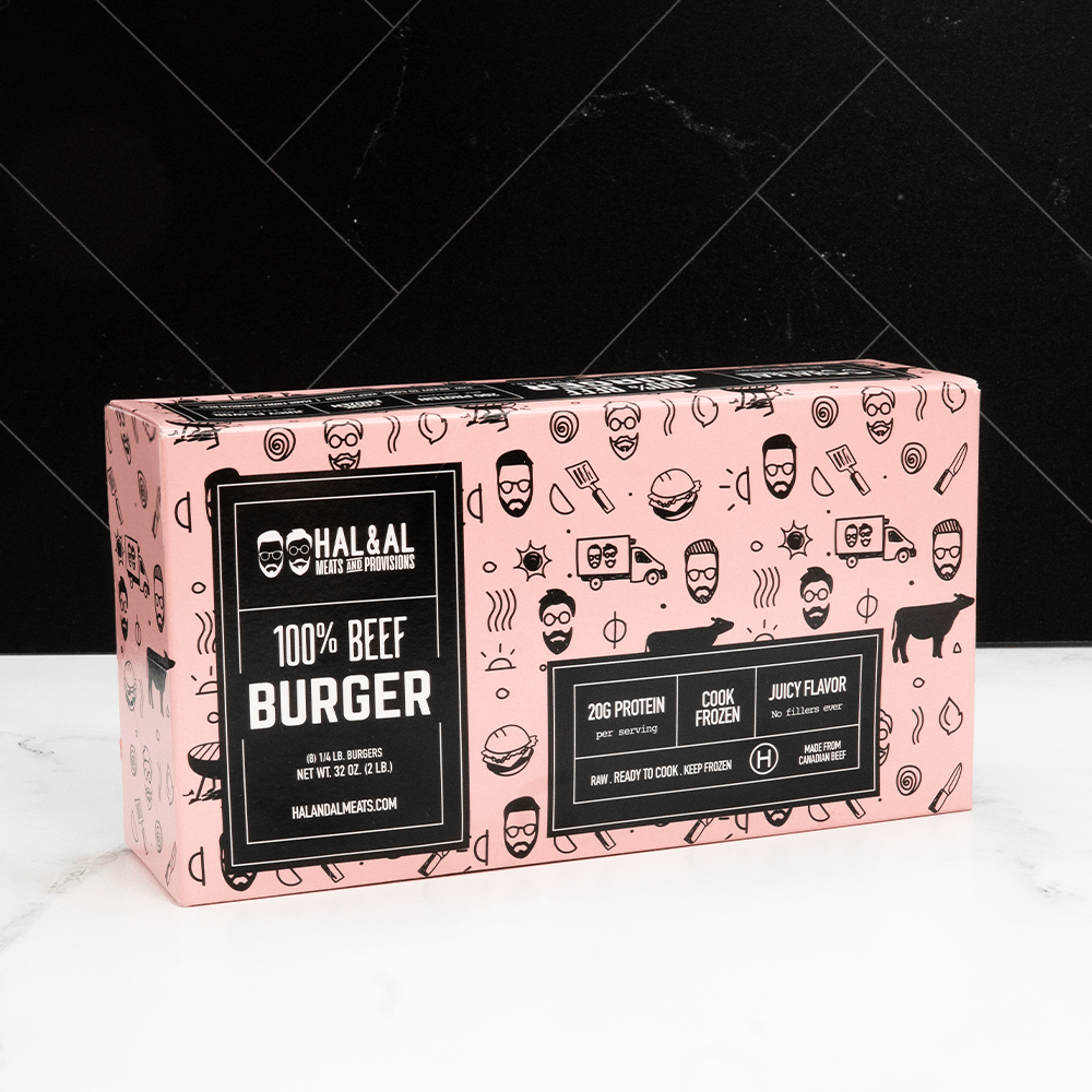 100 CHUCK BURGERS (1.5LB) HAL&AL MEATS AND PROVISIONS
