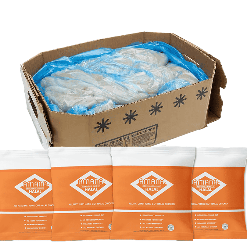 AMANA B/S CHICKEN THIGH MEAT 40LB CASE (4 x 10lb Bags)