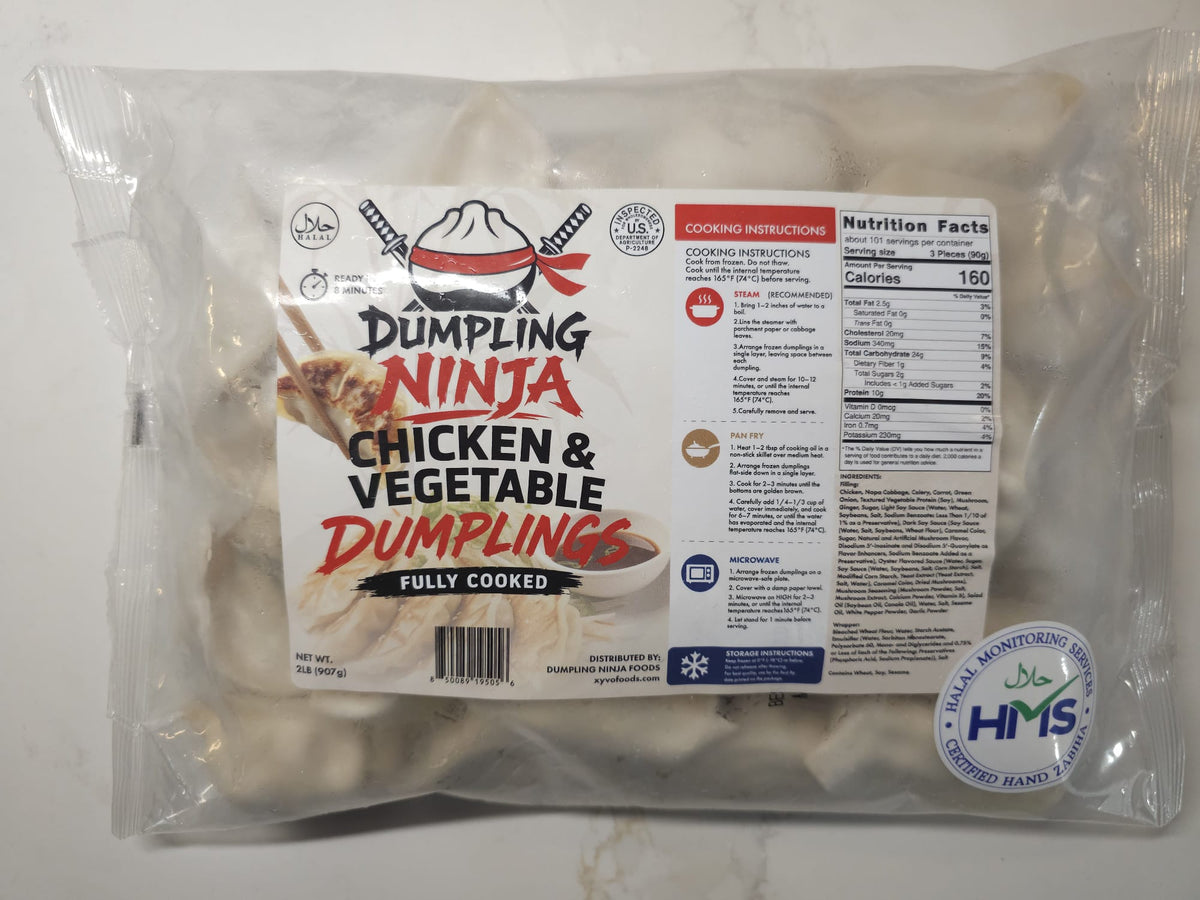Chicken Dumplings 2lb (30 pieces per bag)