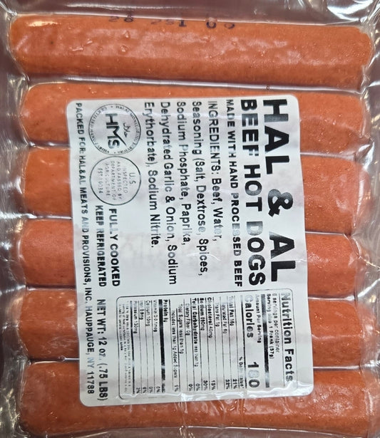 BEEF HOT DOGS 12OZ (6-PACK)