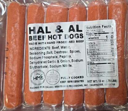 BEEF HOT DOGS 12OZ (6-PACK)